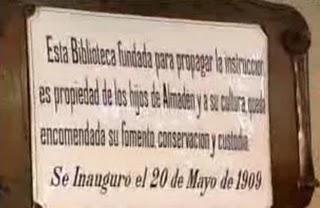 Orígenes de la biblioteca municipal de Almadén