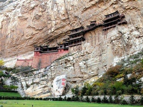 El increíble templo colgante de Hengshan