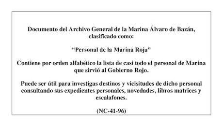 PERSONAL DE LA MARINA ROJA (VII)