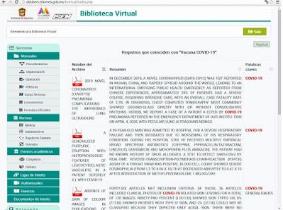 CONTINÚA EDOMÉX FORTALECIENDO DIVULGACIÓN CIENTÍFICA DE COVID-19 MEDIANTE BIBLIOTECA VIRTUAL QUE REGISTRA MÁS DE 35 MIL VISITAS