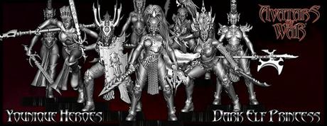 Princesa Elfa Oscura de Younique Heroes para AoW ya a la venta