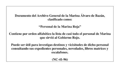 PERSONAL DE LA MARINA ROJA (VIII)