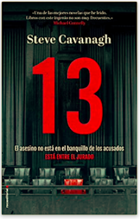 «13. El asesino no está en el banquillo de los acusados, está entre el jurado» de Steve Cavanagh