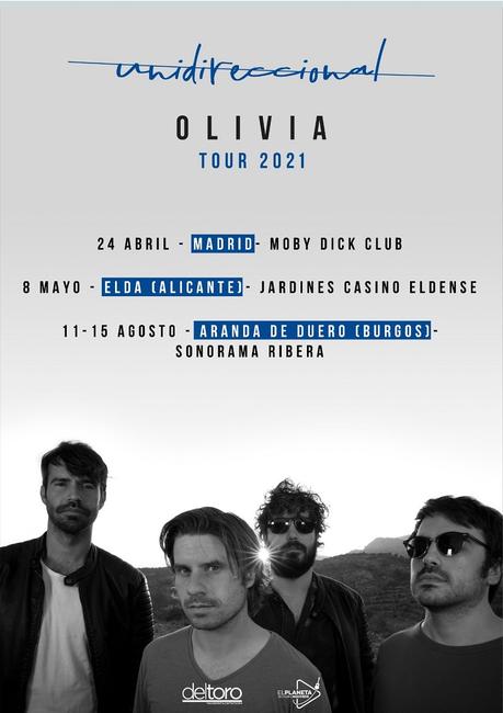 OLIVIA: conciertos en Madrid, Elda y Aranda