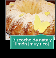 BIZCOCHO DE NATA Y LIMÓN {MUY RICO}