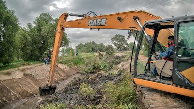 AVANZA CAEM EN RECUPERACIÓN Y LIMPIEZA DE RÍOS EN TEXCOCO