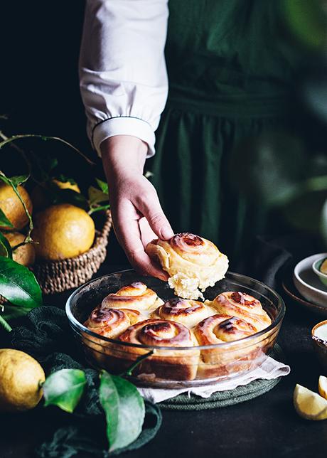 Rollos de limón con lemon curd