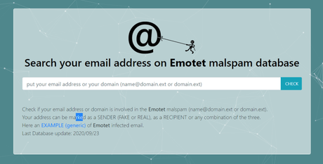 ‘Have I Been Emotet’, comprueba si un correo electrónico o un dominio ha sido utilizado en los ataques de Emotet.