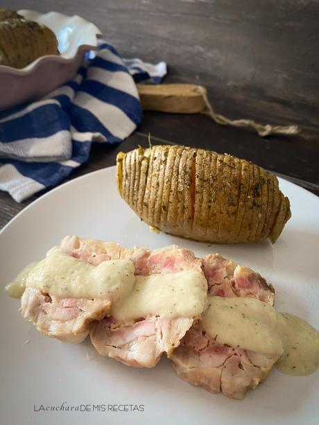 Patatas hasselback Patatas hasselback