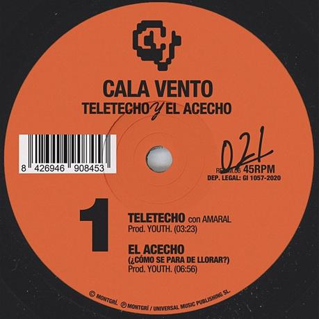 Cala Vento comen techo con Amaral