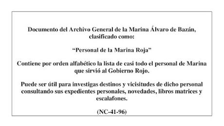 PERSONAL DE LA MARINA ROJA (IX)