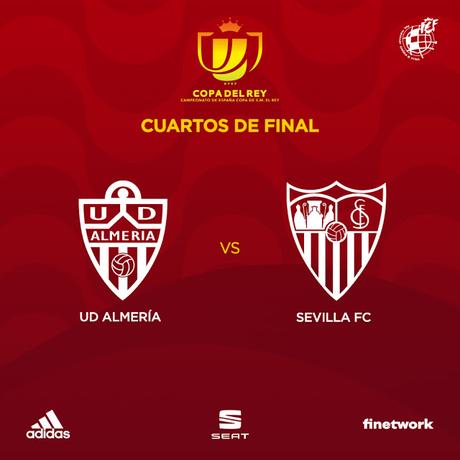 El Sevilla FC se enfrentará a la UD Almería en los cuartos de la Copa del Rey