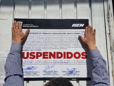 SUSPENDE COPRISEM PREDIO EN TOLUCA QUE SUPUESTAMENTE ALBERGABA UN MÓDULO COVID