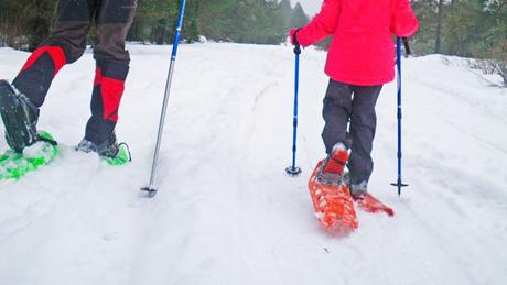 Construir un iglú y dar un paseo con raquetas de nieve en familia