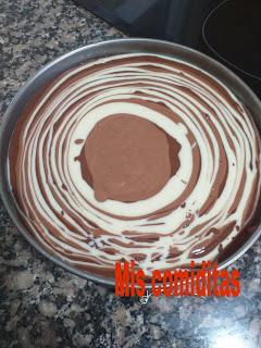 TARTA CEBRA TRES CHOCOLATES