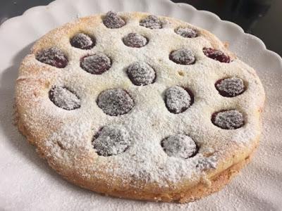 TARTA DE FRAMBUESAS Y REQUESÓN