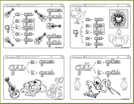 Aprendo a leer y a escribir. La G