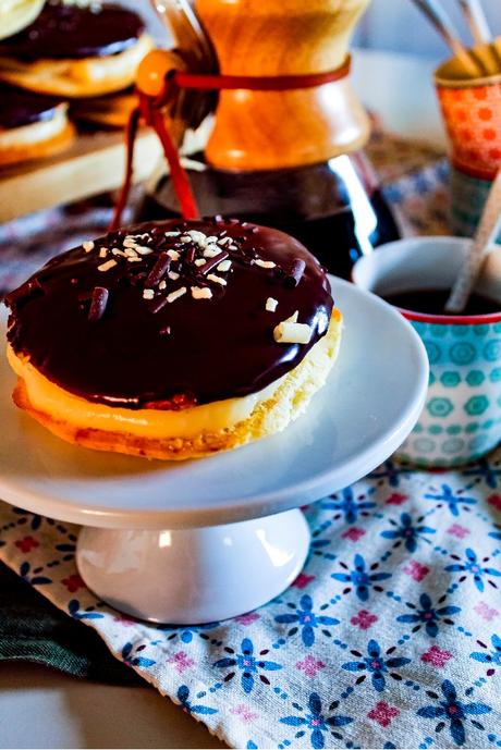 Boston Cream Whoopie Pies