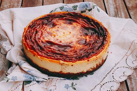 TARTA DE QUESO CON CARAMELO