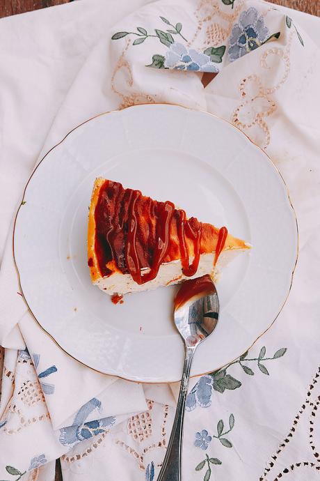 TARTA DE QUESO CON CARAMELO