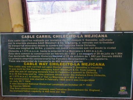 Estación 2 del Cable Carril de Chilecito. La Rioja