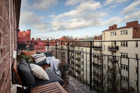 delikatissen white black kitchen scandinavian tiny apartment scandinavian kitchen open-plan open kitchen open concept nordic style estilo nórdico cocina nórdica cocina negra cocina estilo nordico cocina escandinava cocina diáfana cocina comedor cocina blanca cocina abierta  