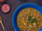 Curry garbanzos verduras Crock-Pot