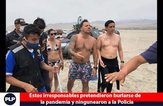 NO TENÍAN MASCARILLA Y PRETENDIERON BURLARSE DE LA PANDEMIA…