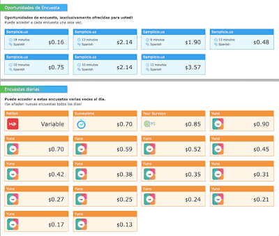 Encuestas pagadas en NeBux