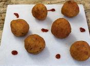 Croquetas risotto boletus rellenas mozzarella