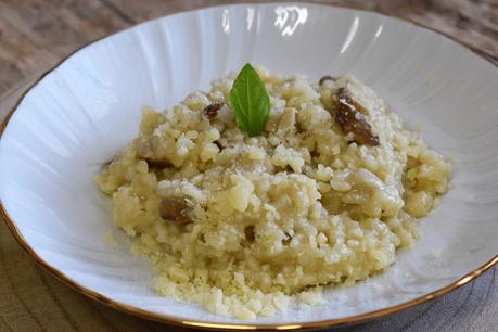 Croquetas de risotto de boletus rellenas de mozzarella