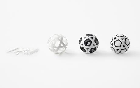 Nendo diseña un balón de fútbol que lo arman los usuarios Nendo diseña un balón de fútbol que lo arman los usuarios