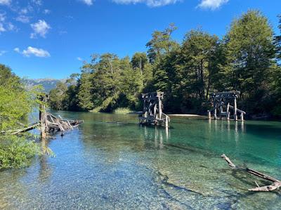 Lago Espejo Chico  y Río Ruca Malen (un viaje en tiempo real)