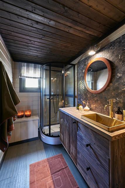 Cabana Rustica transformada en Tyin, Noruega