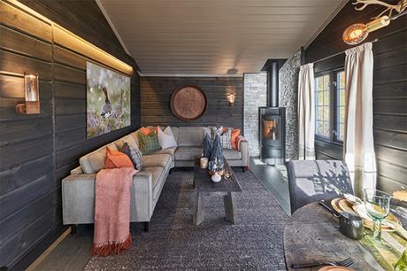 Cabana Rustica transformada en Tyin, Noruega
