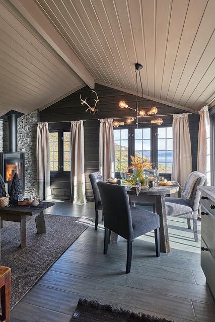 Cabana Rustica transformada en Tyin, Noruega