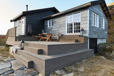 Cabana Rustica transformada en Tyin, Noruega