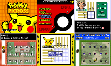 Pokémon Picross de Game Boy Color traducido al inglés Pokémon Picross de Game Boy Color traducido al inglés