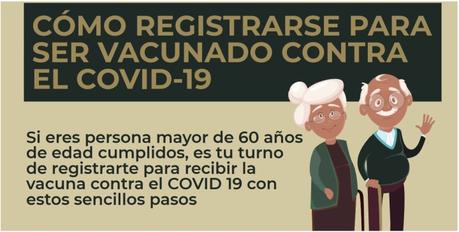 Pasos para ser vacunado contra el COVID-19 en México