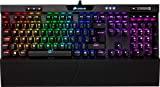 Corsair K70 RGB MK.2 Teclado Mecánico Gaming, Cherry MX Blue, Preciso y Audible, Retroiluminación Multicolor LED RGB, Estructura de Aluminio Anodizado, QWERTY Español, color Negro