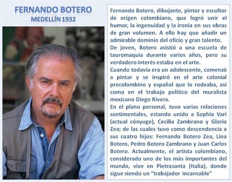 FERNANDO BOTERO I: VOLUMEN, COLOR Y LUZ