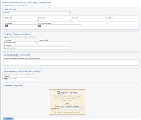 Como solicitar el numero de la Seguridad Social sin identificación electrónica