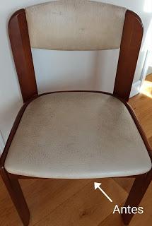 Tapizado sencillo de silla