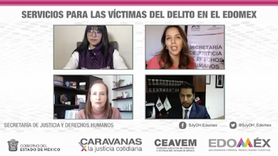 MANTIENE EDOMÉX ATENCIÓN A VÍCTIMAS DEL DELITO DURANTE CONTINGENCIA SANITARIA