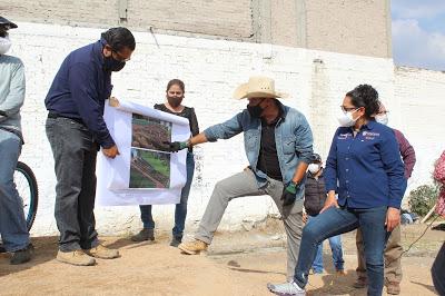 AVANZAN TRABAJOS EN LA PISTA DE PUM TRACK EN EL DEPORTIVO ELENA PONIATOWSKA EN LA TRINIDAD TEXCOCO