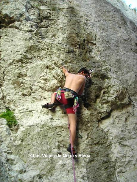 Quim escalando en Osp