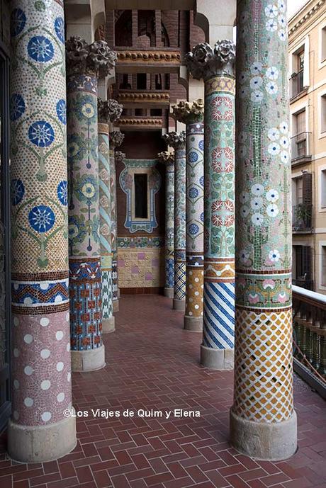 Las columnas del Palau de la Música