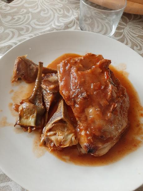 GUISO DE CORDERO CON ALCACHOFAS