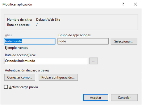 Publicaciones de aplicaciones Node en IIS Publicaciones de aplicaciones Node en IIS