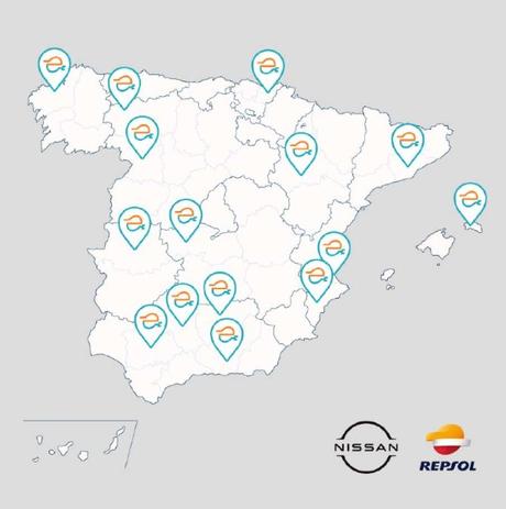Ponferrada tendrá nuevos puntos de recarga para coches eléctricos gracias a un acuerdo entre Repsol y Nissan 1